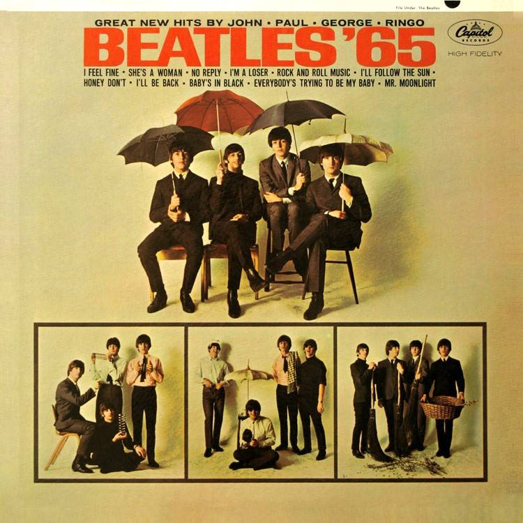Front cover of Beatles '65 LP jacket