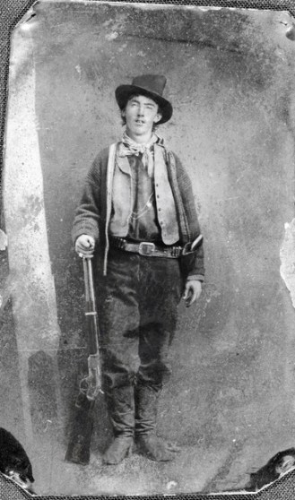 The one known surviving photograph (a tintype) of Billy The Kid