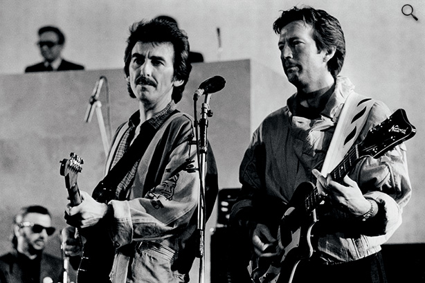 614px-George-Harrison-p72-GH-with-Eric-Clapton1